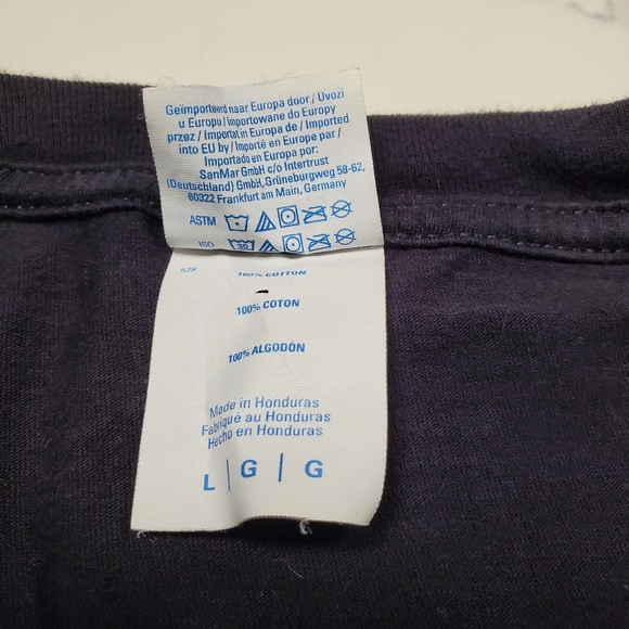 Port & Company "Cat Uncle" t-shirt, black,  size L, cotton, cat with sunglasses. - Picture 3 of 10